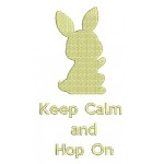 Stickdatei - Keep calm and Hop on 2